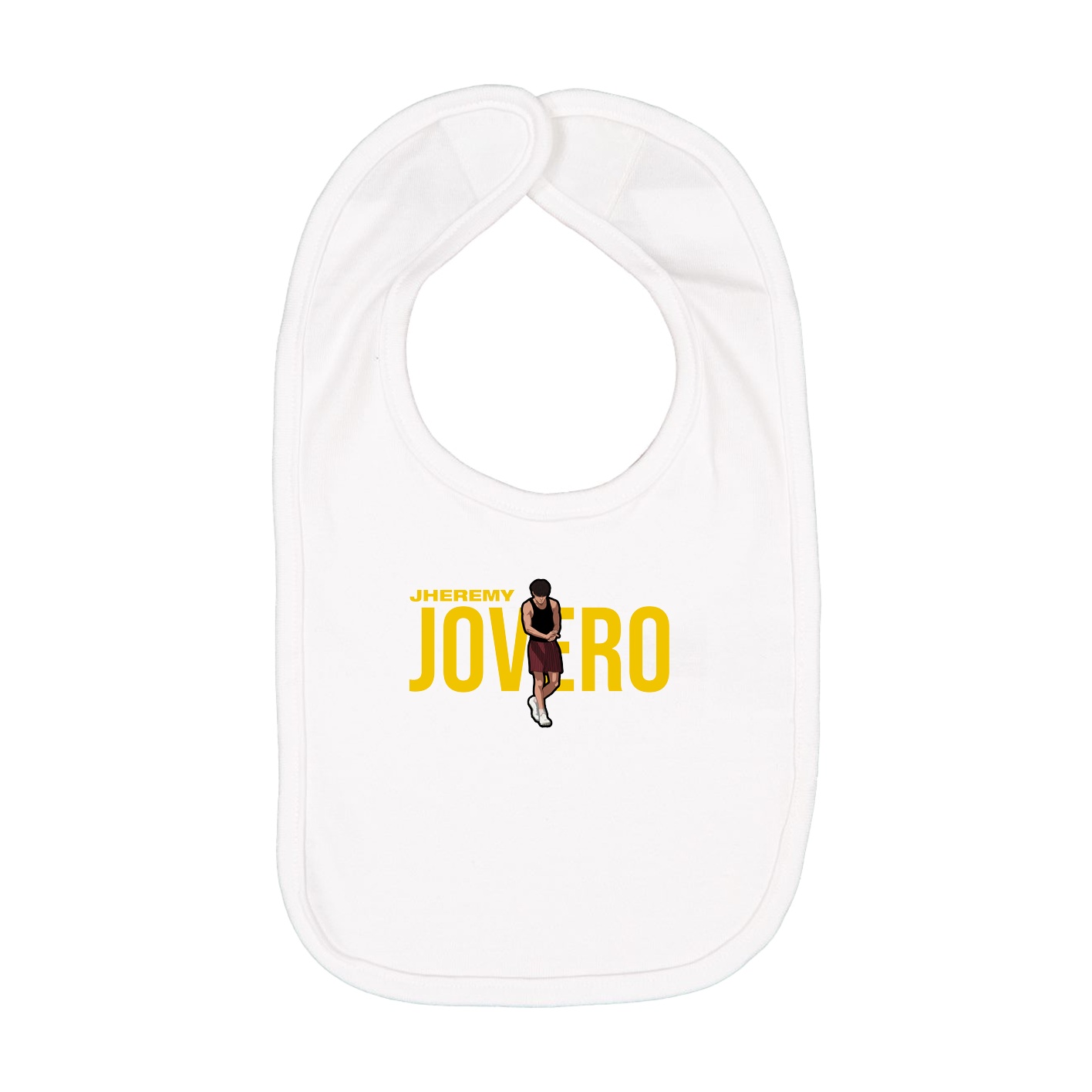 Infant Bib — Player Name in White