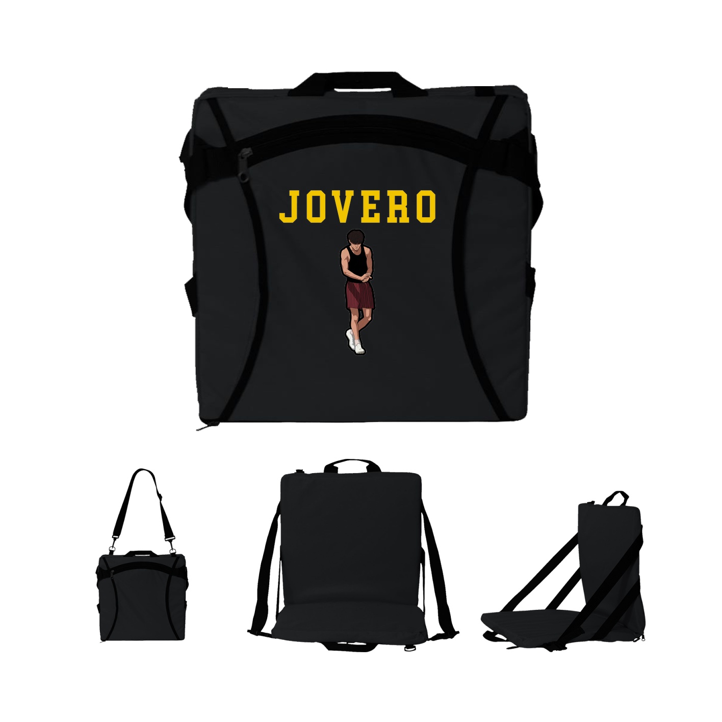 Folding Stadium Seat — Shirsey in Black