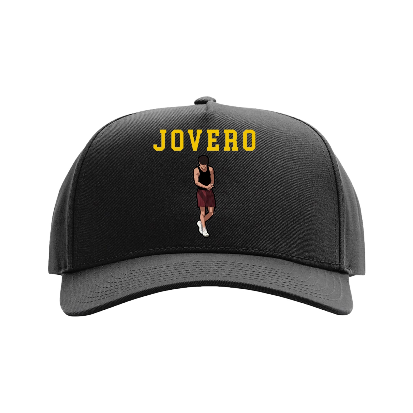 Full Fabric Five-Panel Champ Cap — Shirsey in Black