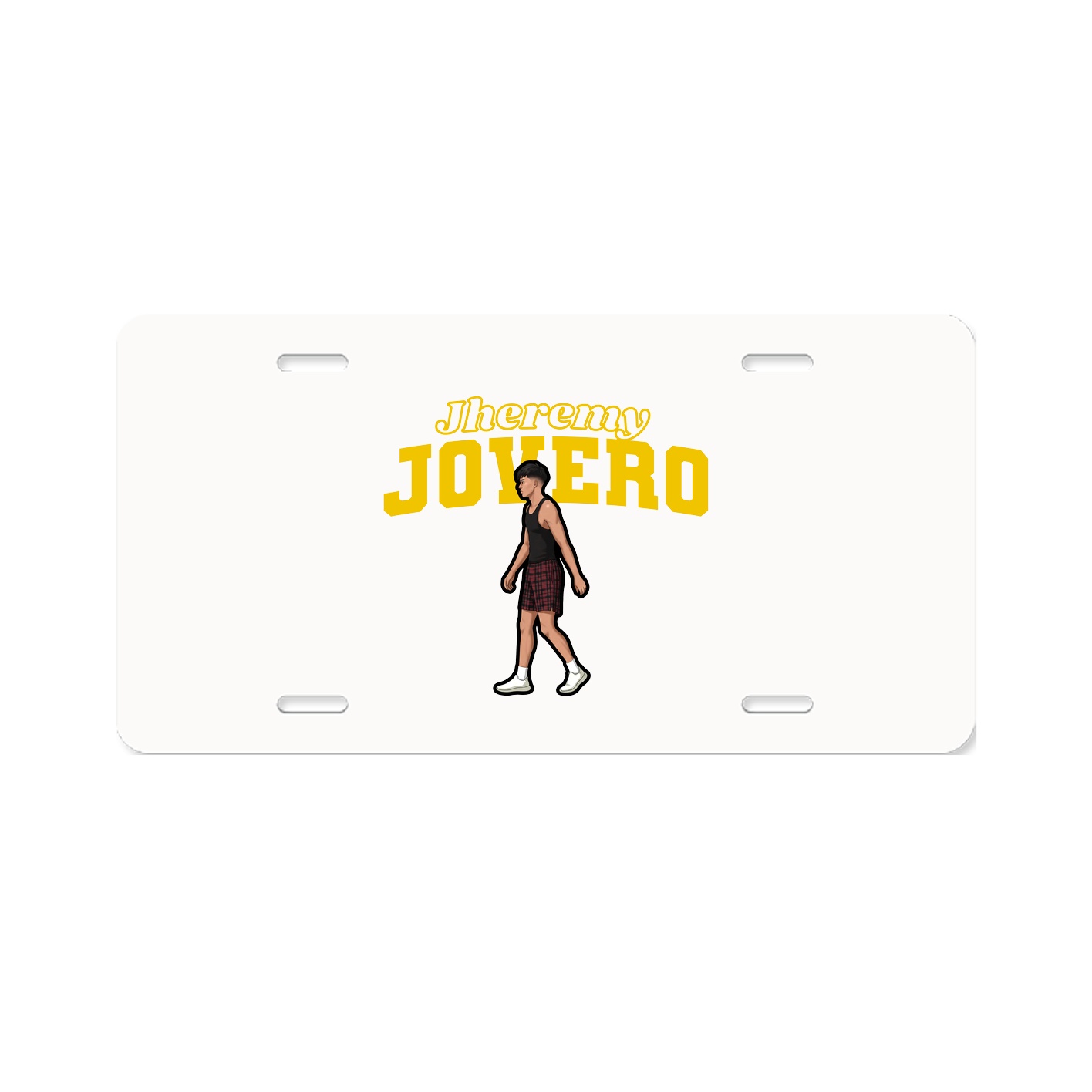 License Plate — Name Arch in Classic