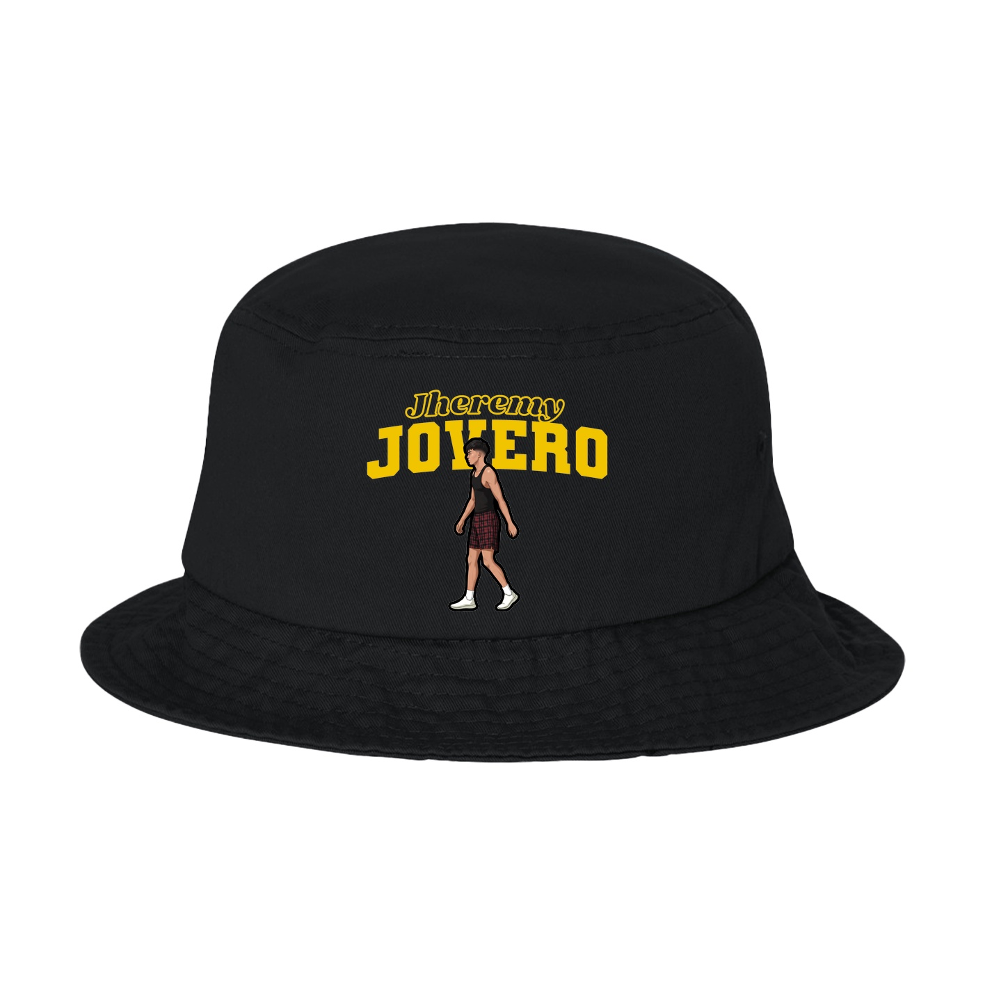 Bucket Cap — Name Arch in Black