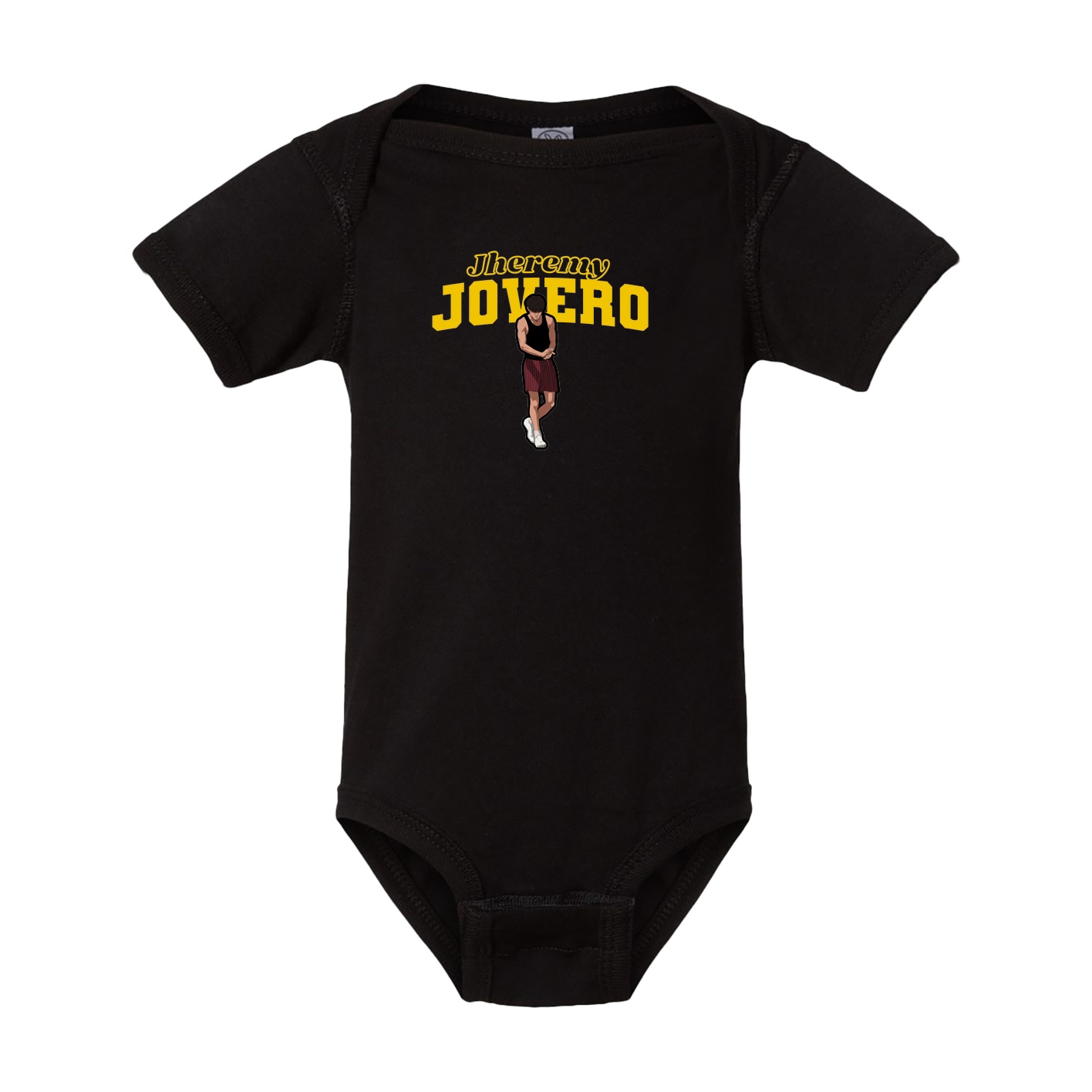 Baby Onesie — Name Arch in Black