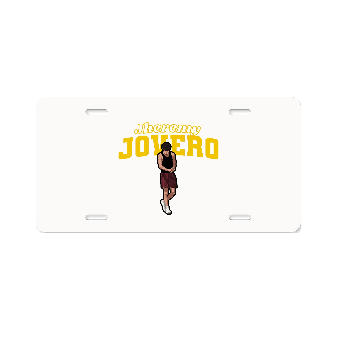 License Plate — Name Arch in Classic