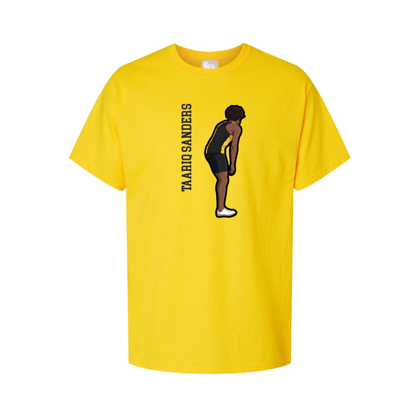 Tee — Name Vertical in Gold