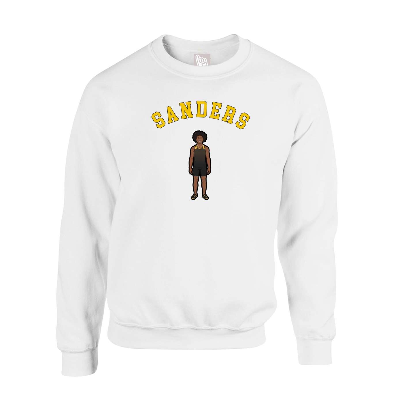 Fleece Crew — Shirsey Arch in White