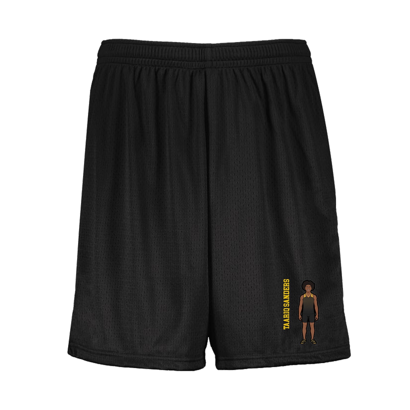 Shorts — Name Vertical in Black