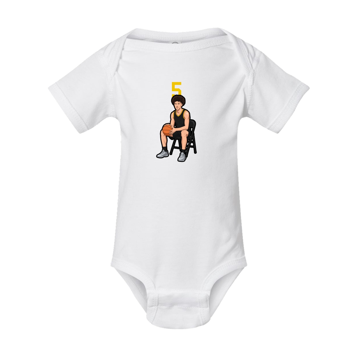 Baby Onesie — Number Top in White