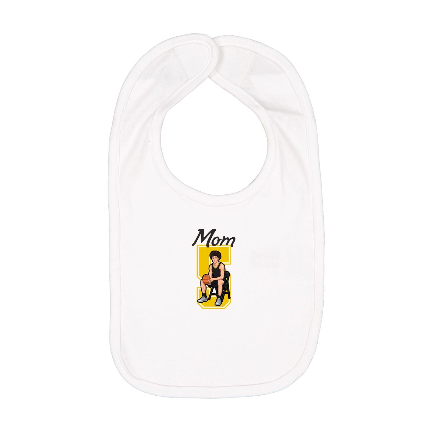 Infant Bib — Mothers Day Shirsey in White