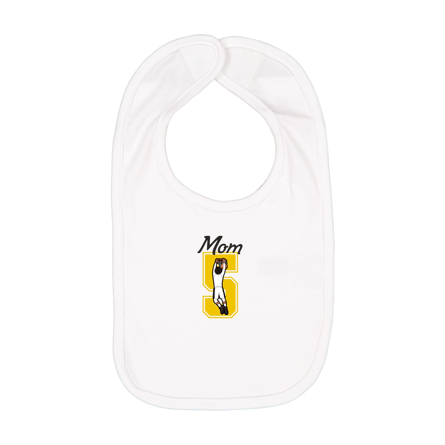 Infant Bib — Mothers Day Shirsey in White