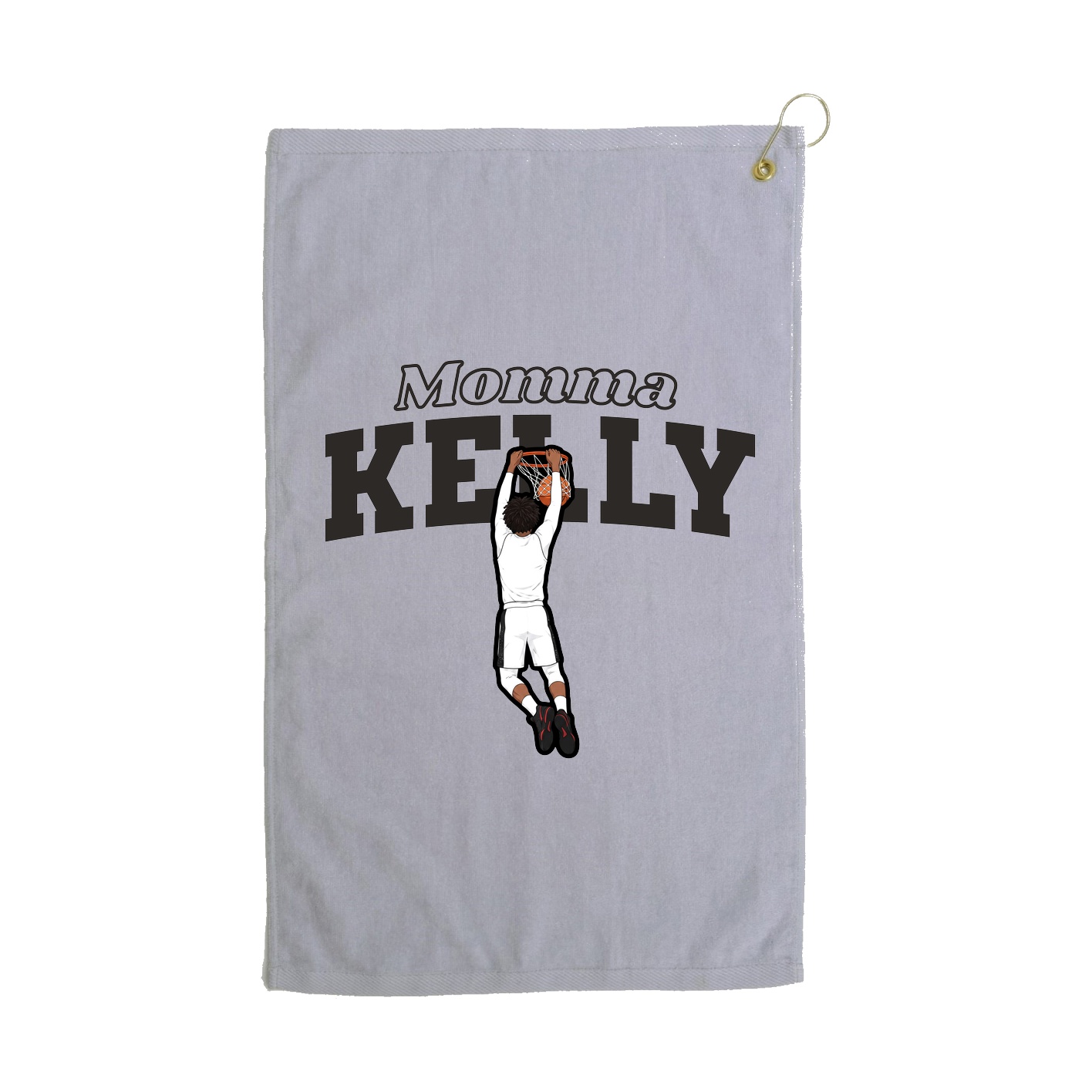 Golf Towel — Mothers Day Block in Grey