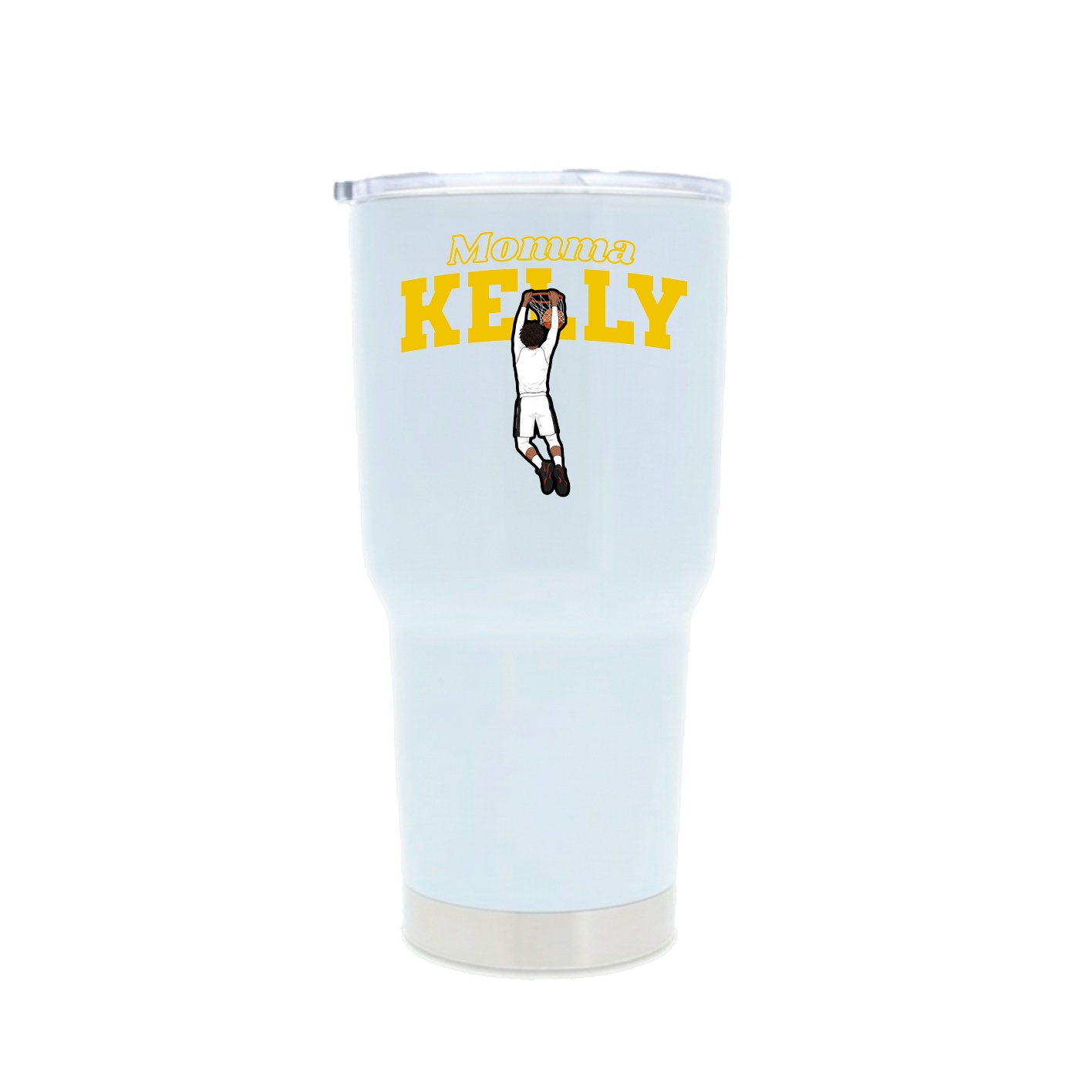 30oz Stainless Steel Tumbler — Mothers Day Block in White