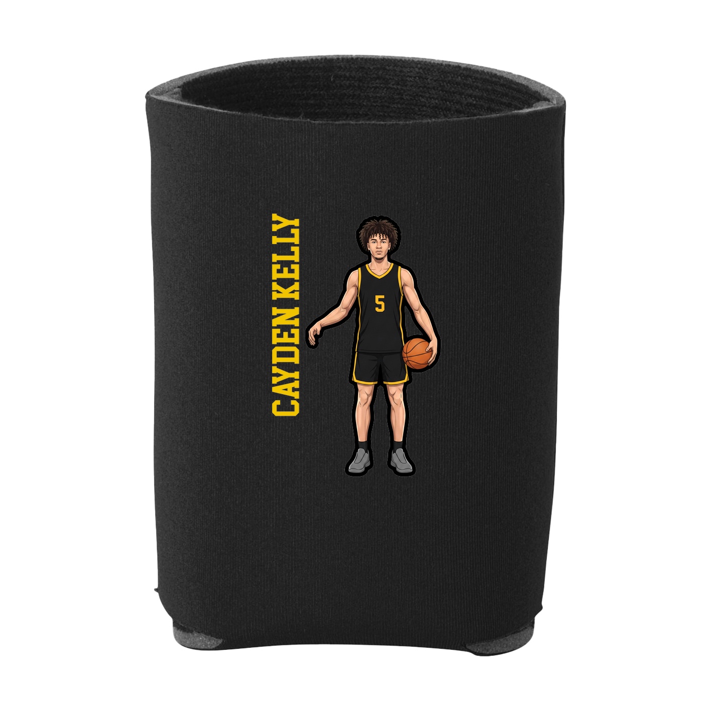 Can Holder — Name Vertical in Black