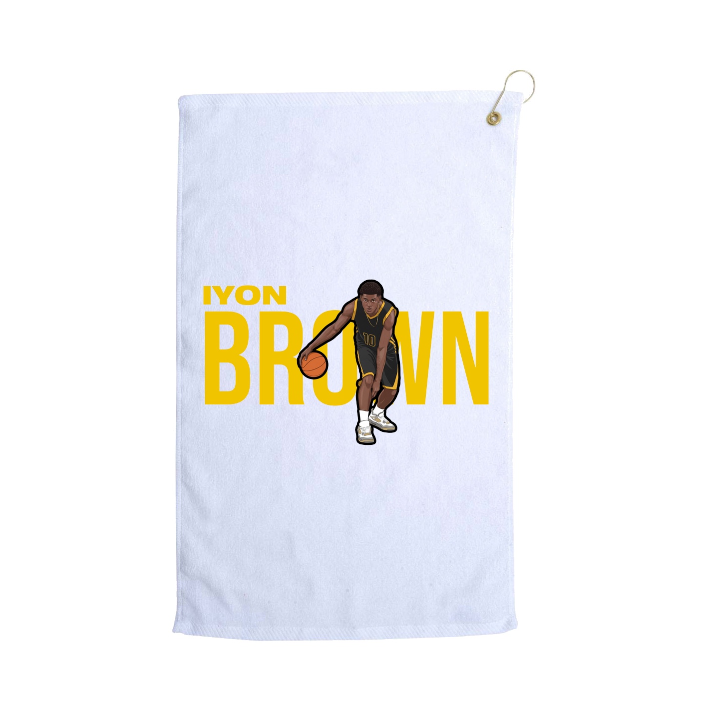 Golf Towel — Player Name in White