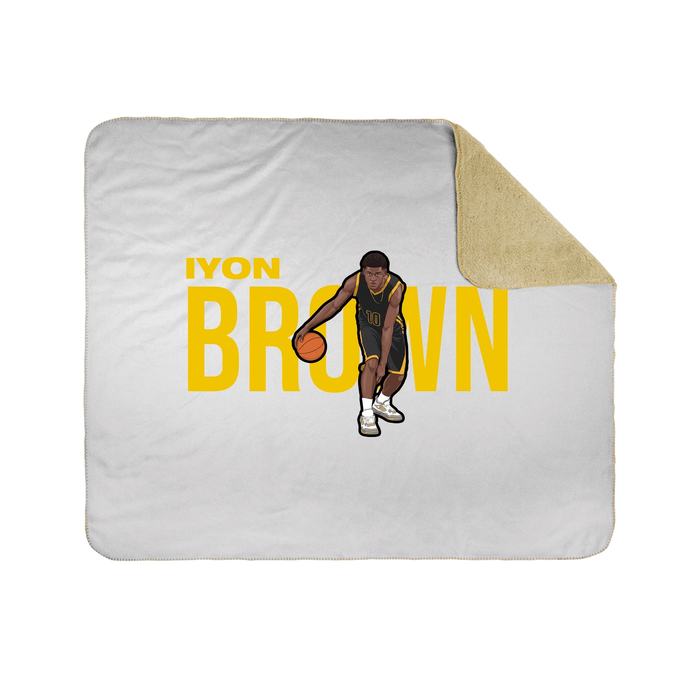 Throw Blanket — Player Name in White
