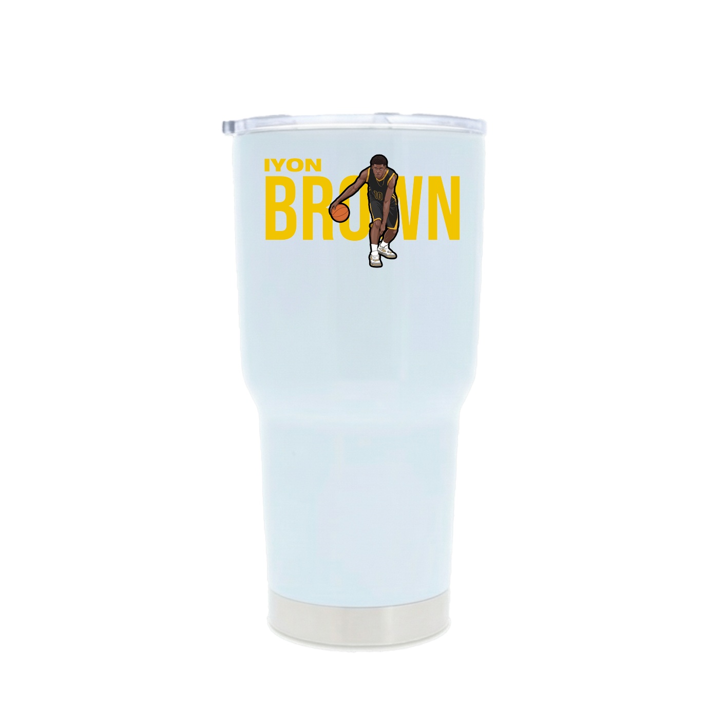 30oz Stainless Steel Tumbler — Player Name in White