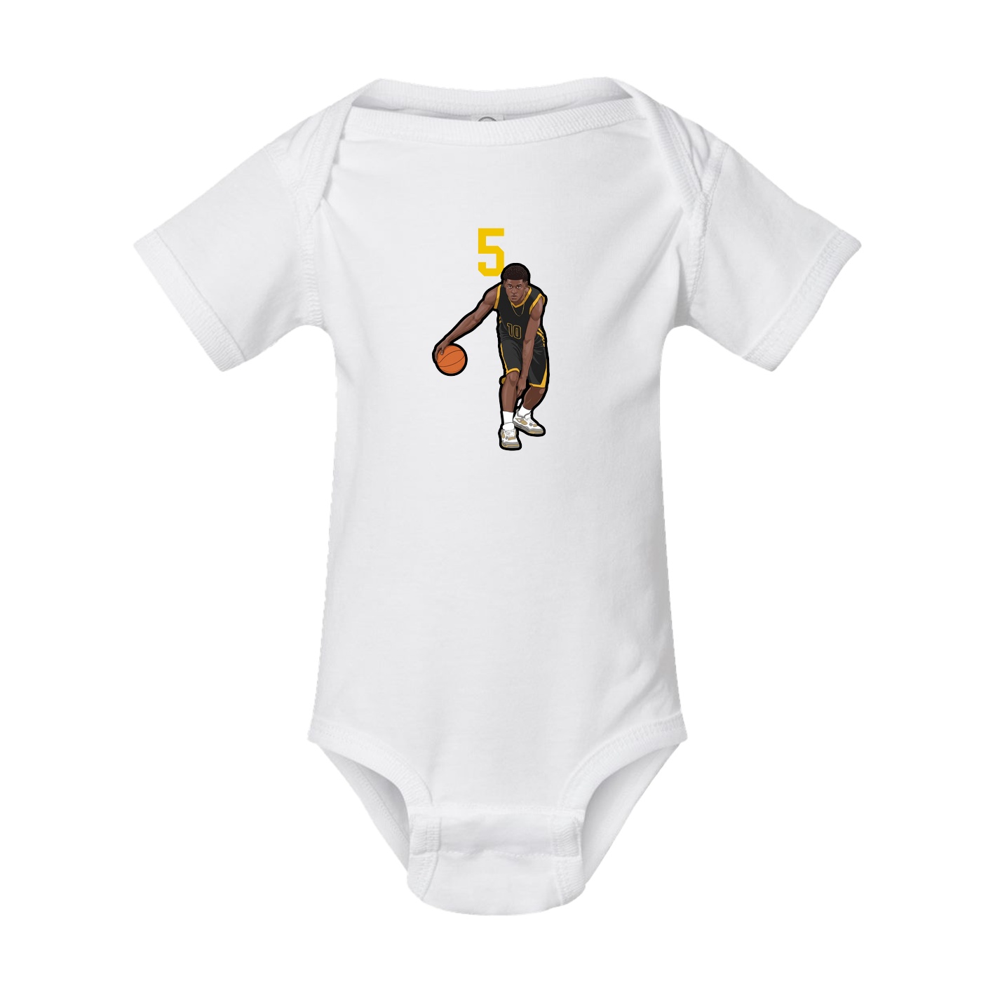 Baby Onesie — Number Top in White