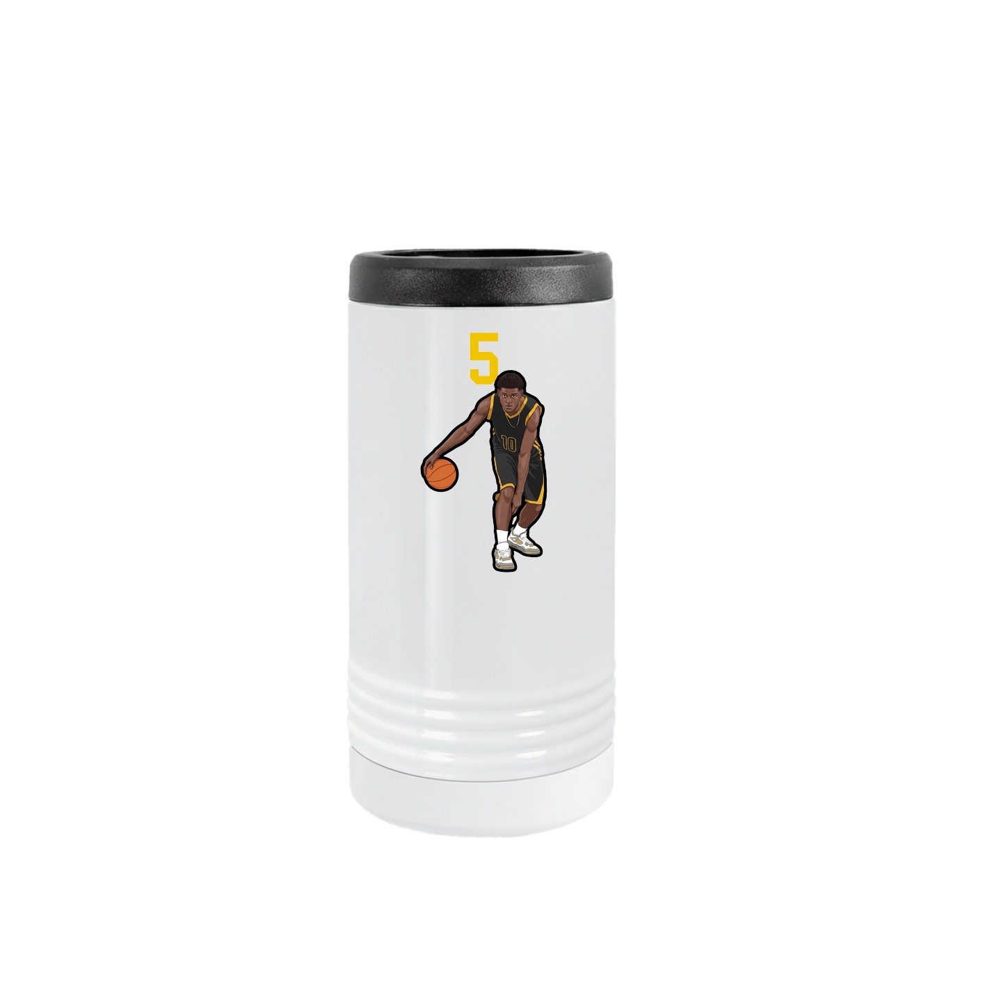 Slim Beverage Holder — Number Top in White