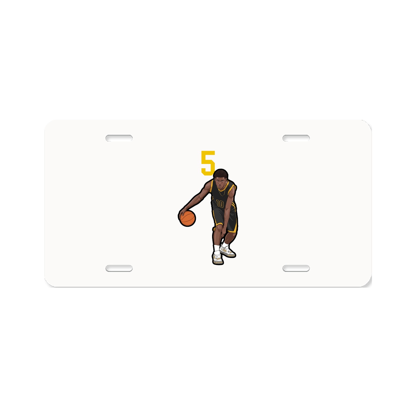 License Plate — Number Top in Classic