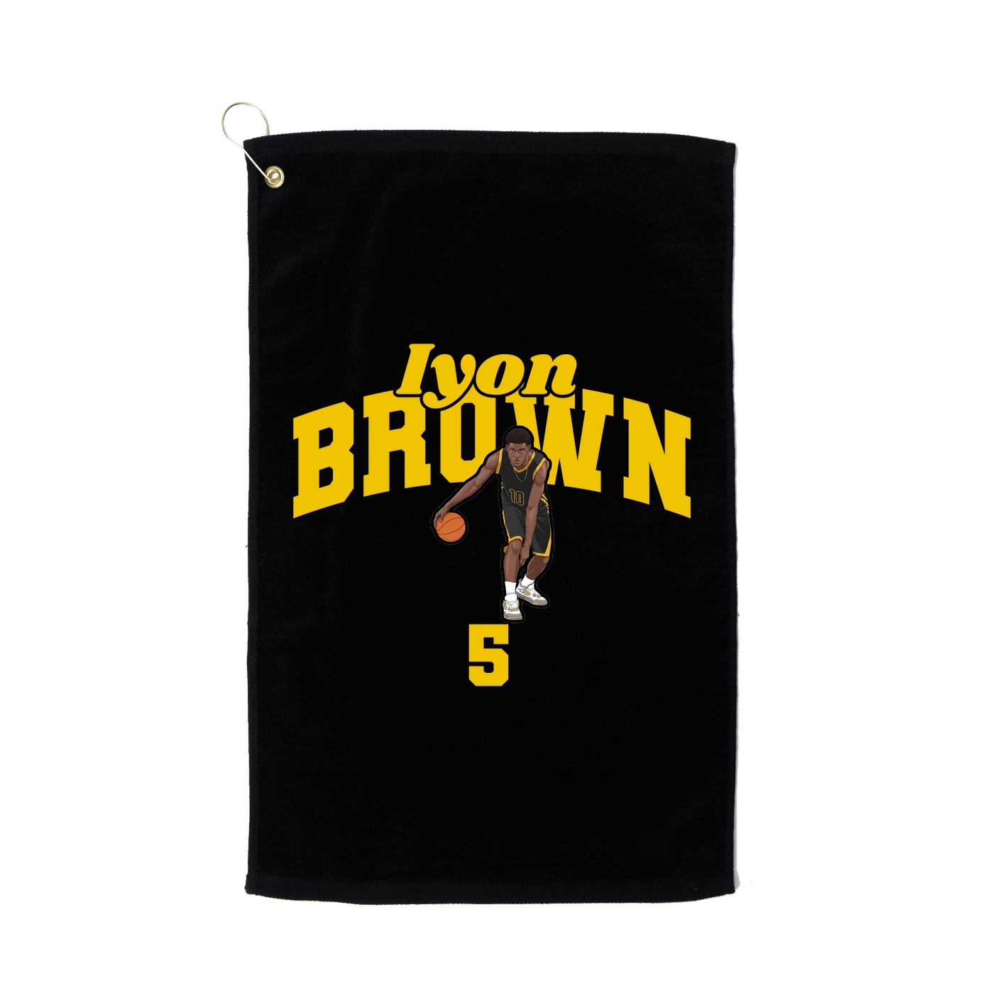 Golf Towel — Signature Arch in Black