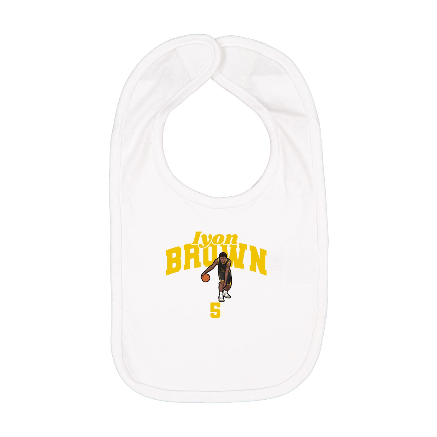 Infant Bib — Signature Arch in White