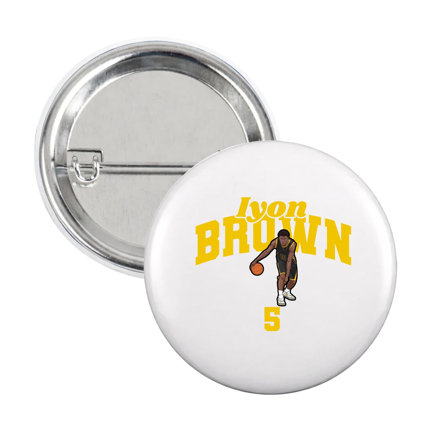 Game Day Button — Signature Arch in White