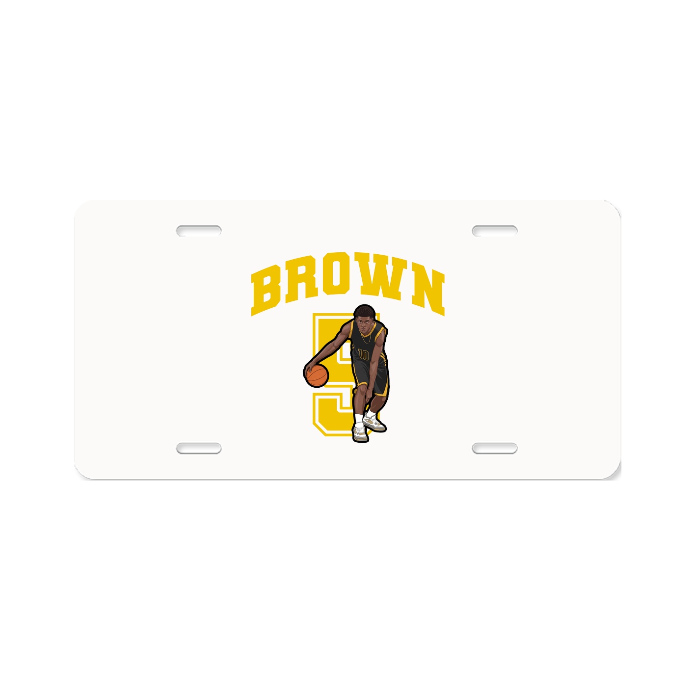 License Plate — Number in Classic
