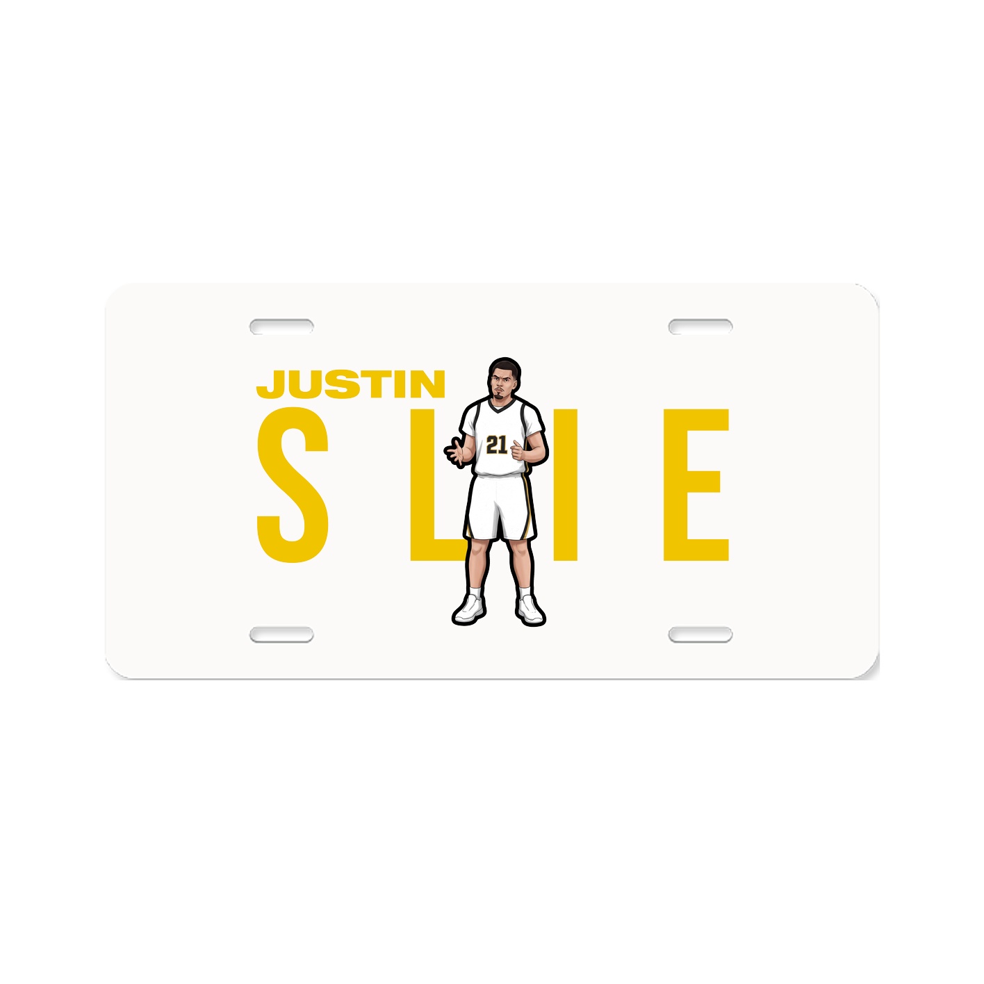 License Plate — Player Name in Classic