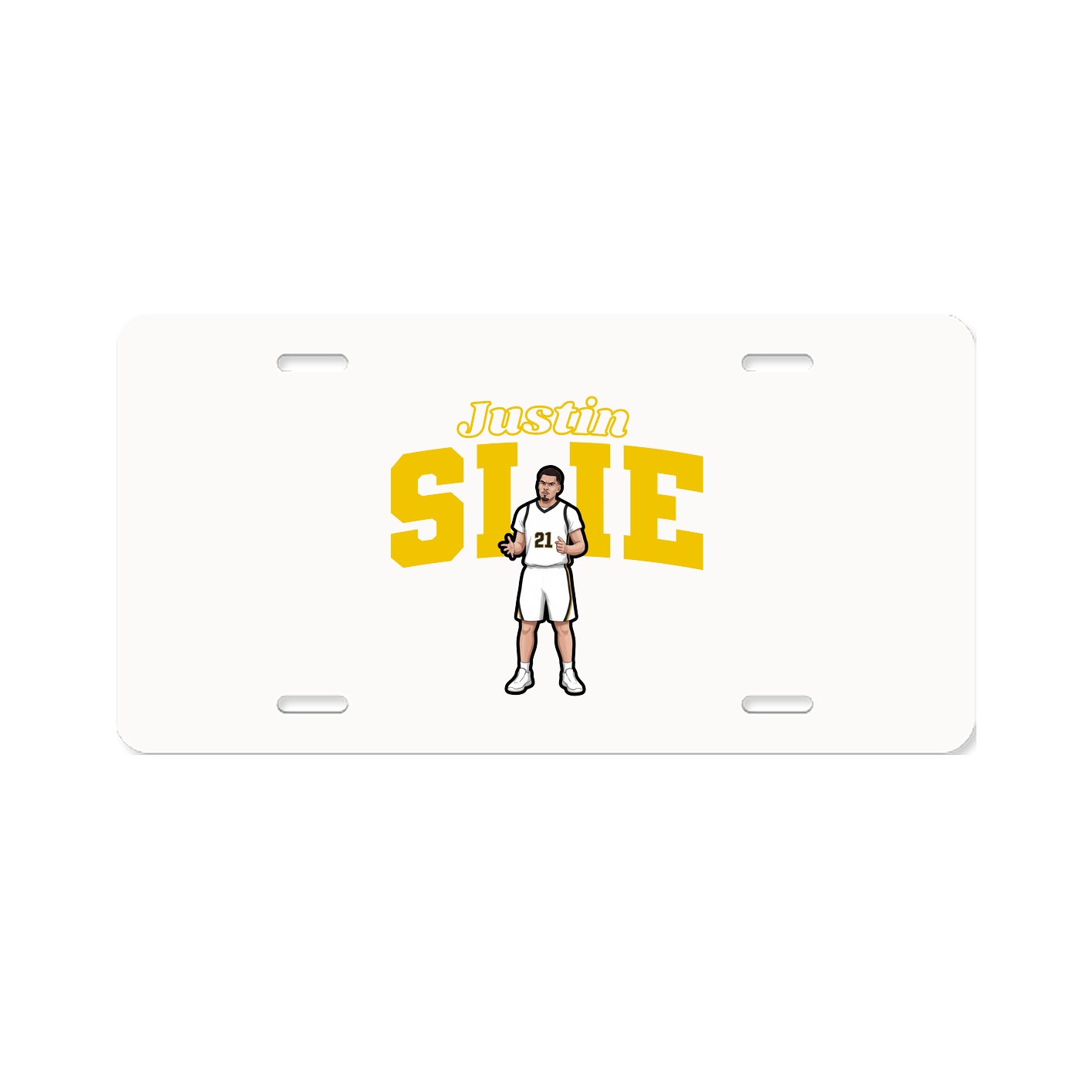 License Plate — Name Arch in Classic