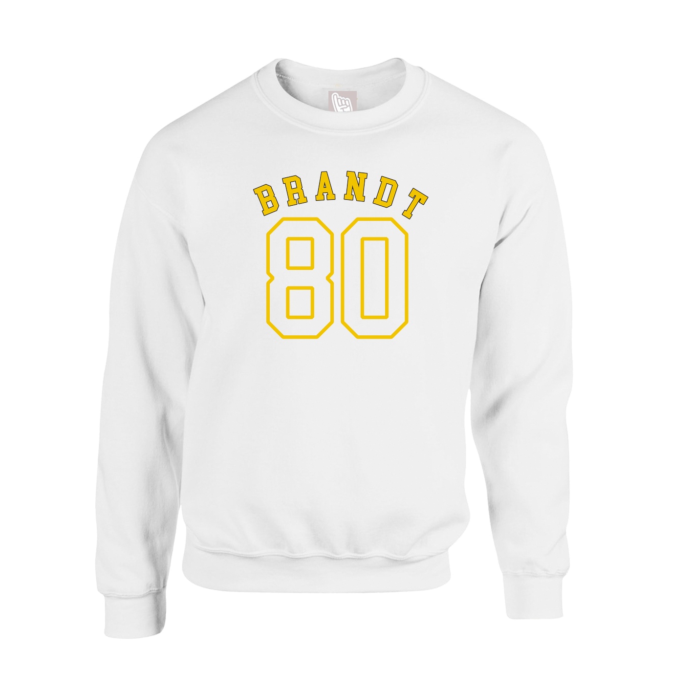 Fleece Crew — Shirsey Arch in White