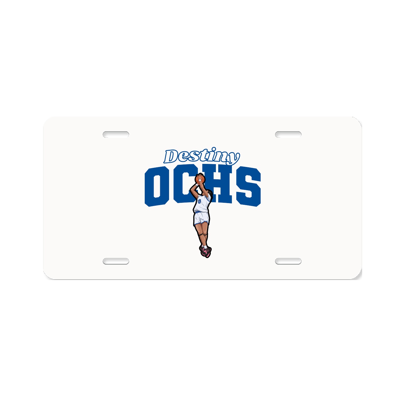 License Plate — Name Arch in Classic