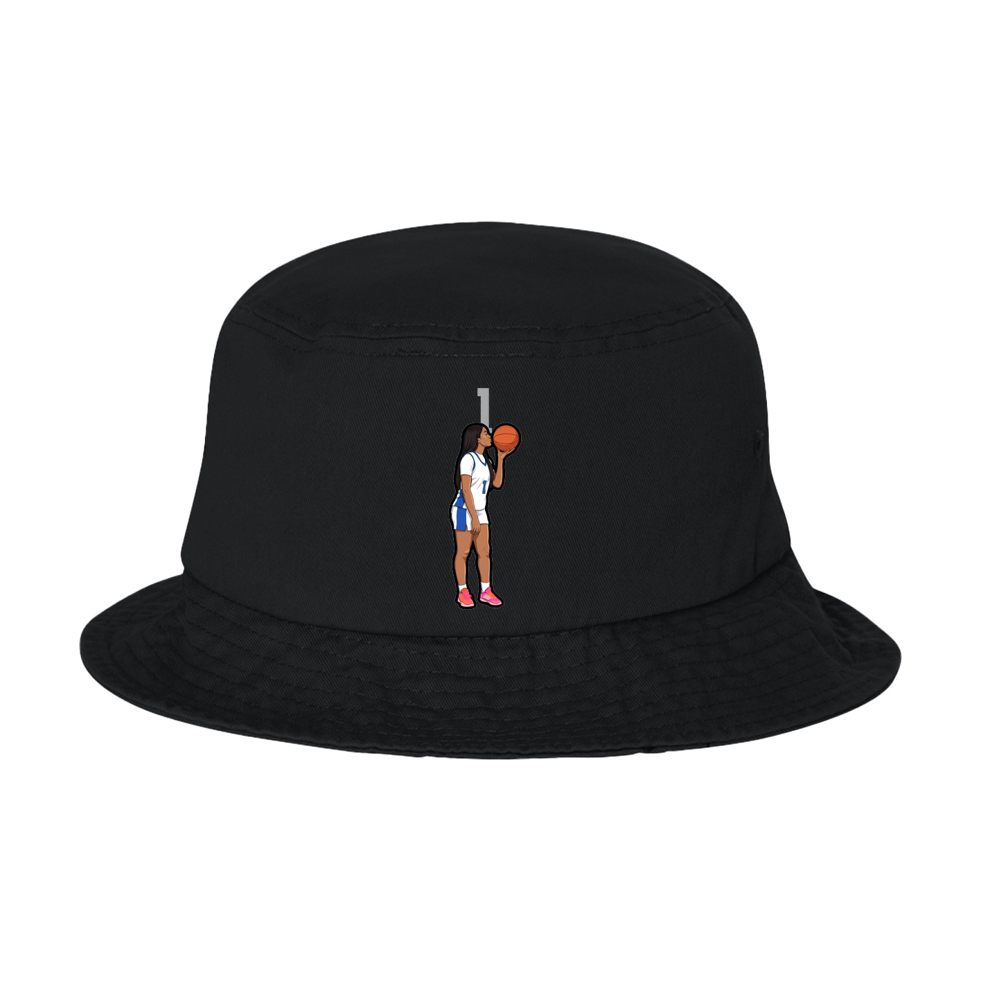 Bucket Cap — Number Top in Black