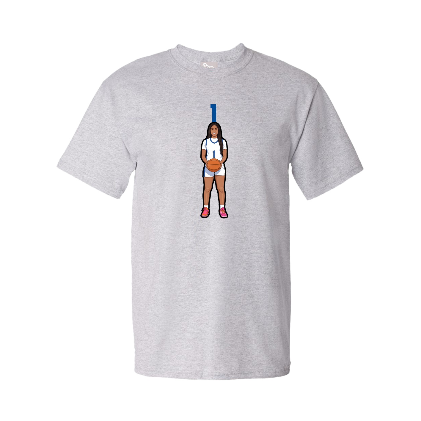 Youth Tee — Number Top in Grey