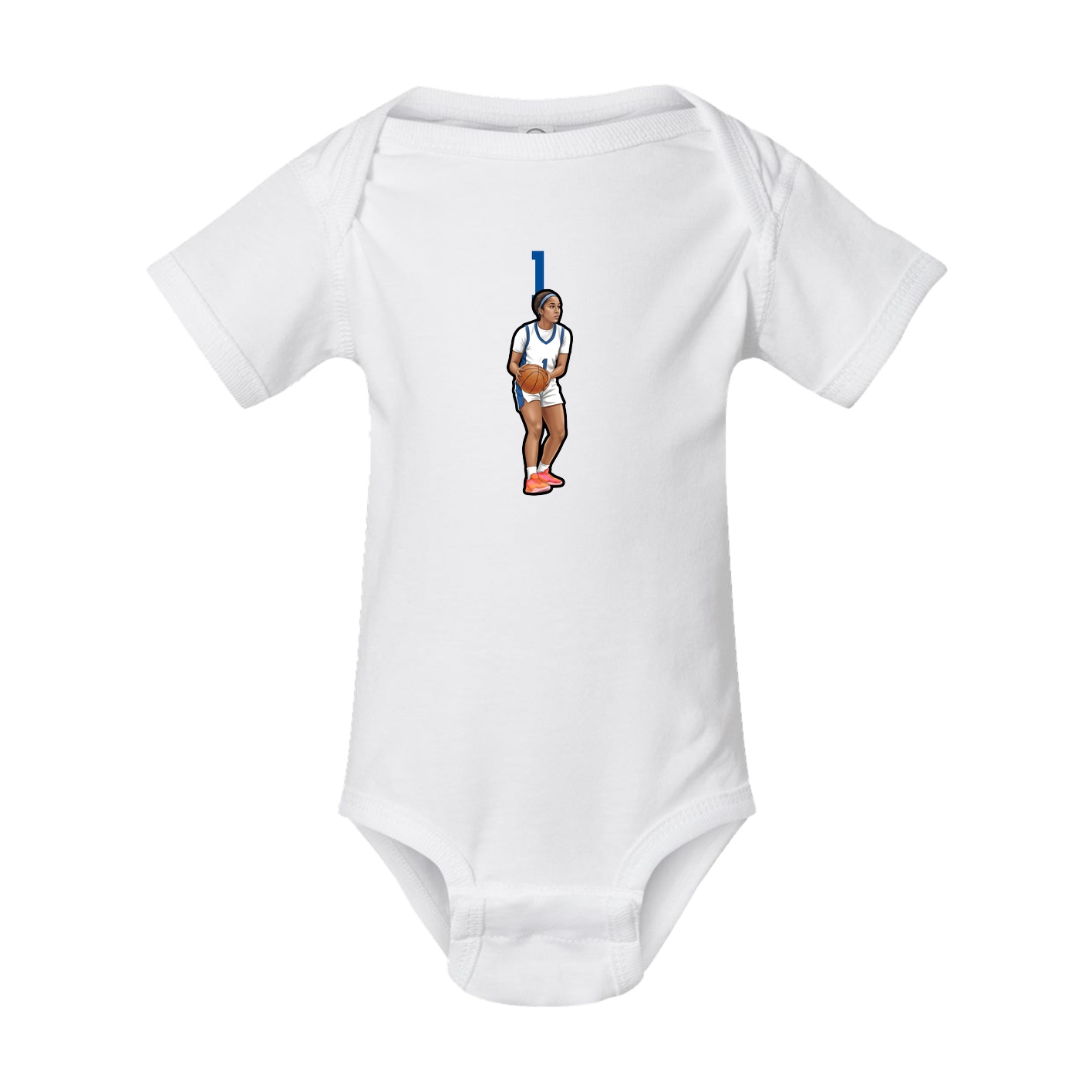 Baby Onesie — Number Top in White