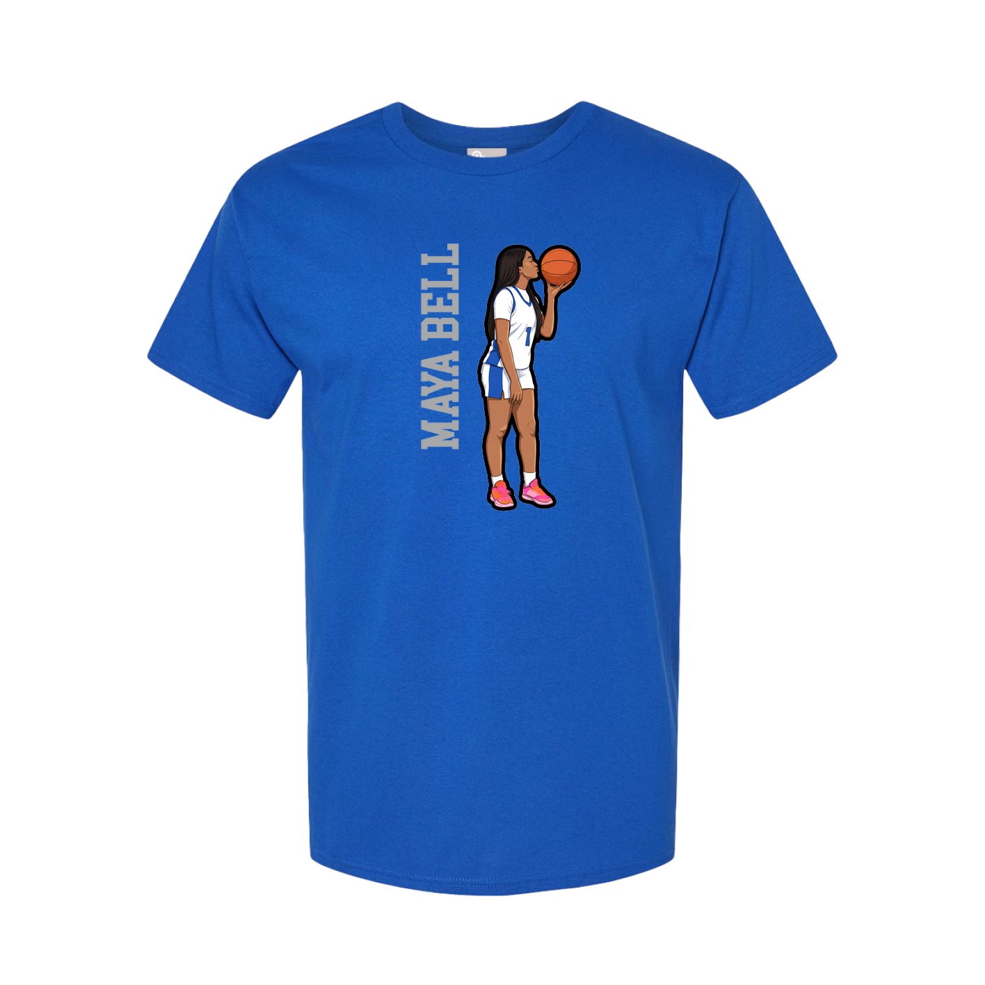 Tee — Name Vertical in Royal