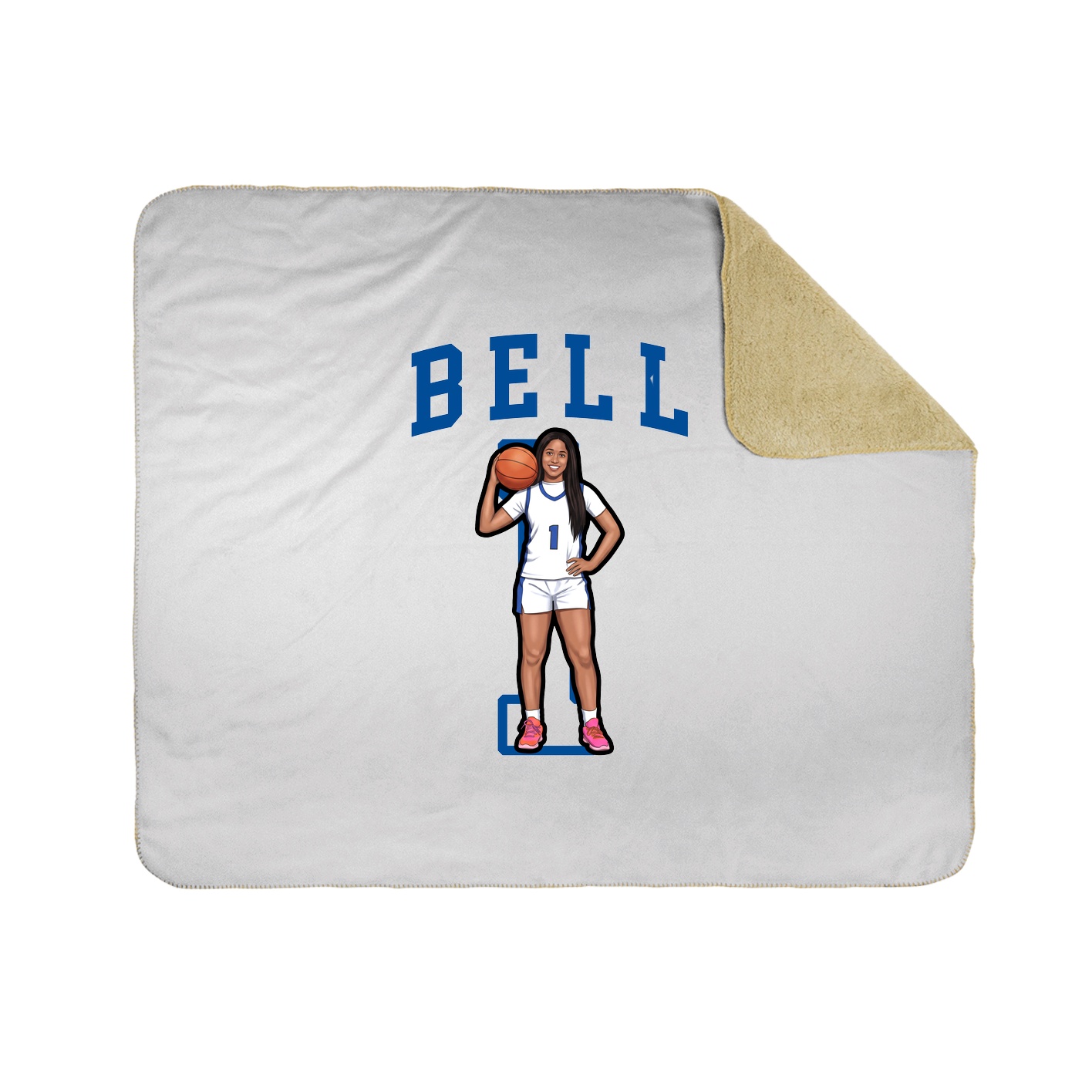 Throw Blanket — Shirsey in White