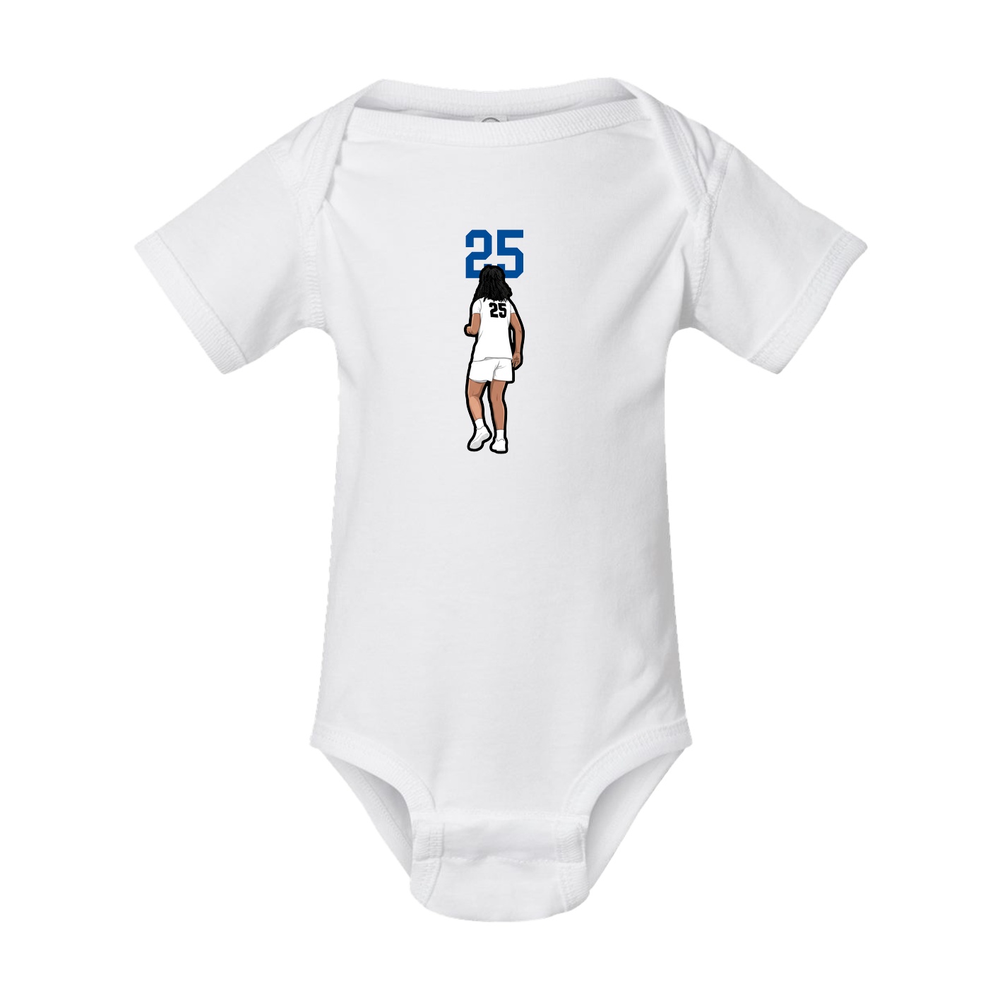 Baby Onesie — Number Top in White