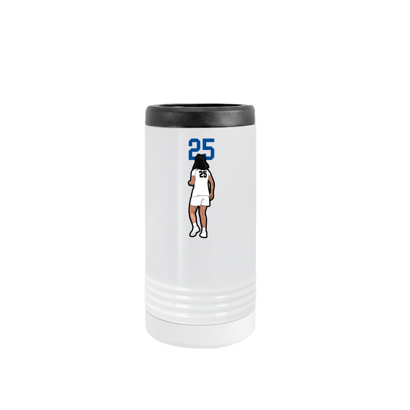 Slim Beverage Holder — Number Top in White
