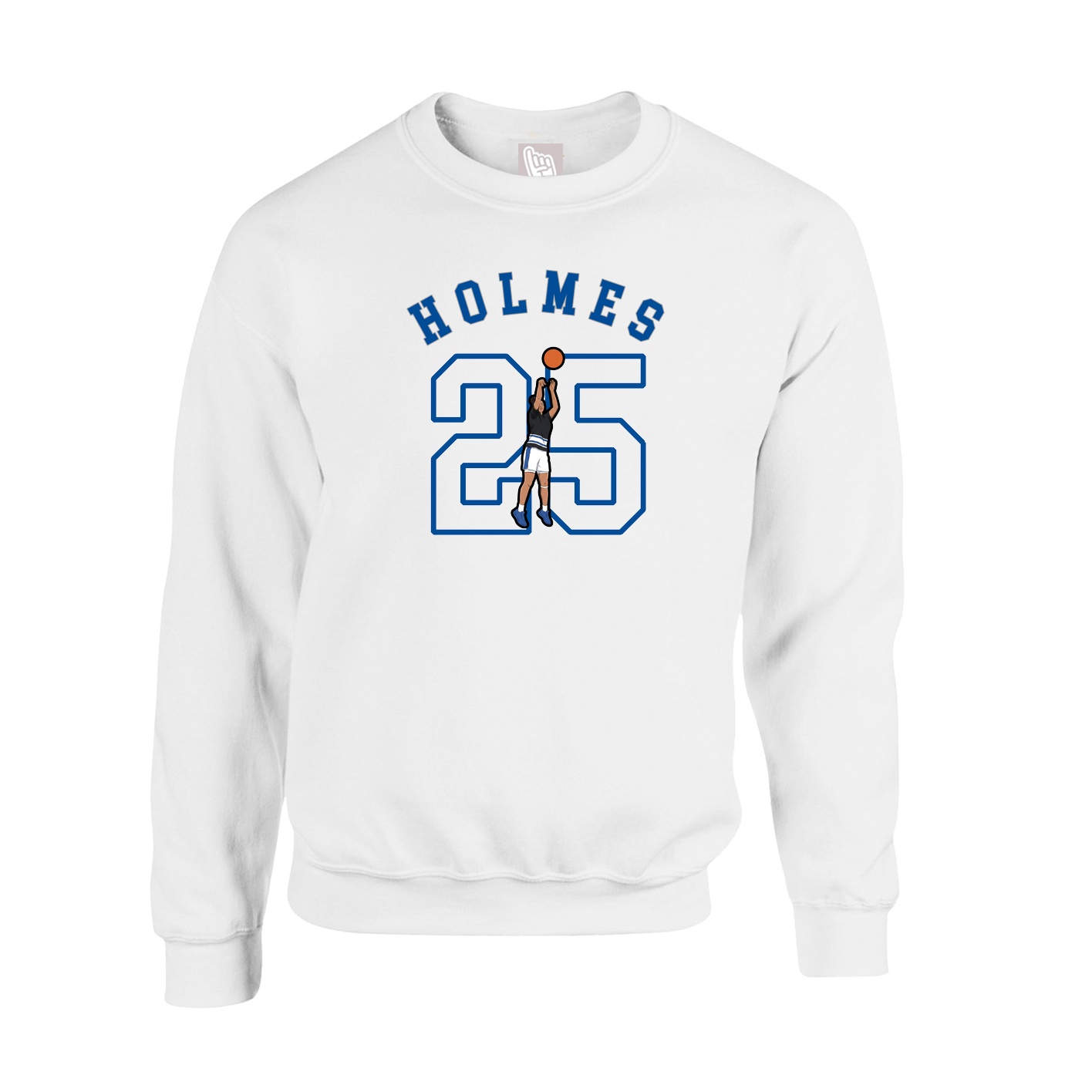 Fleece Crew — Shirsey Arch in White