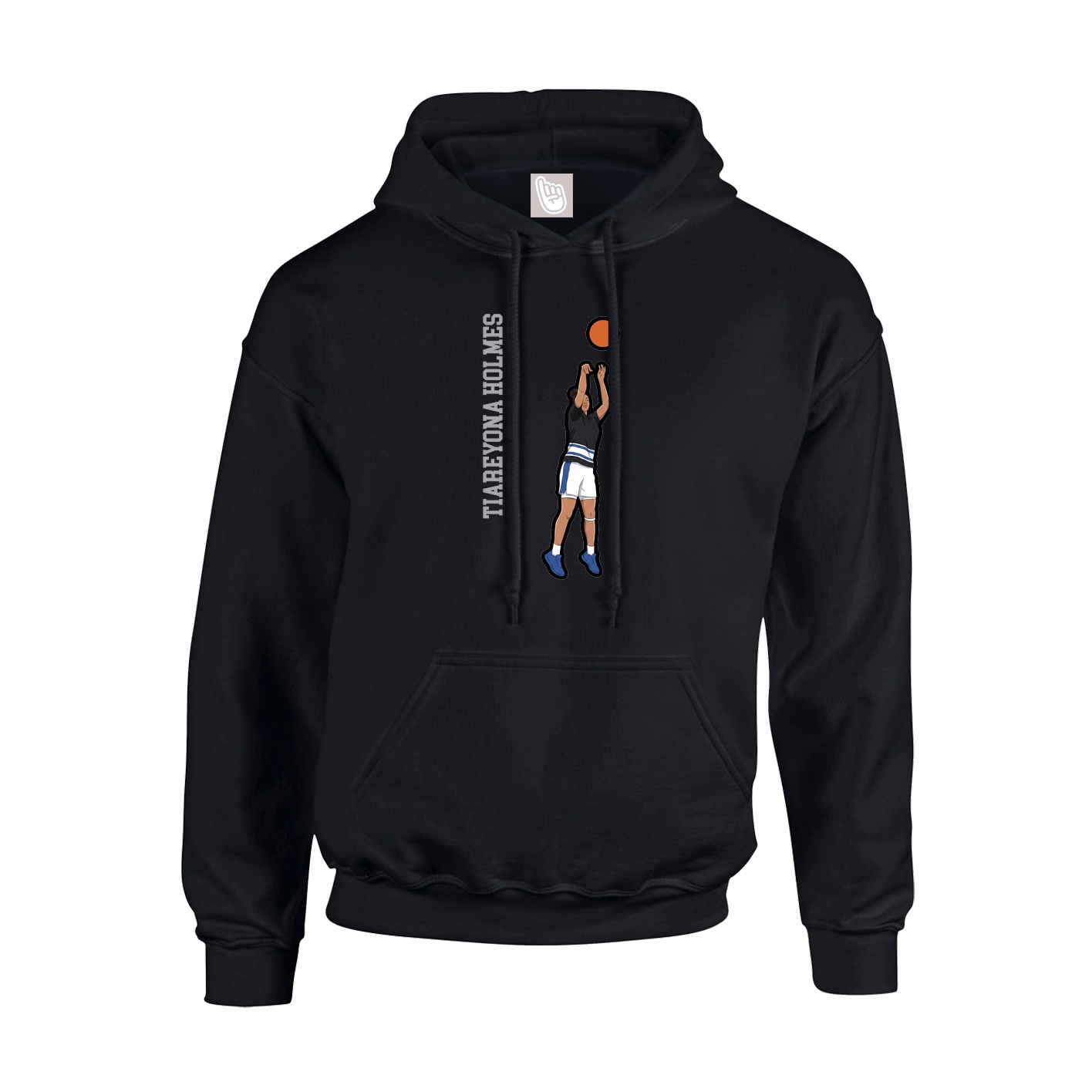 Youth Hoodie — Name Vertical in Black