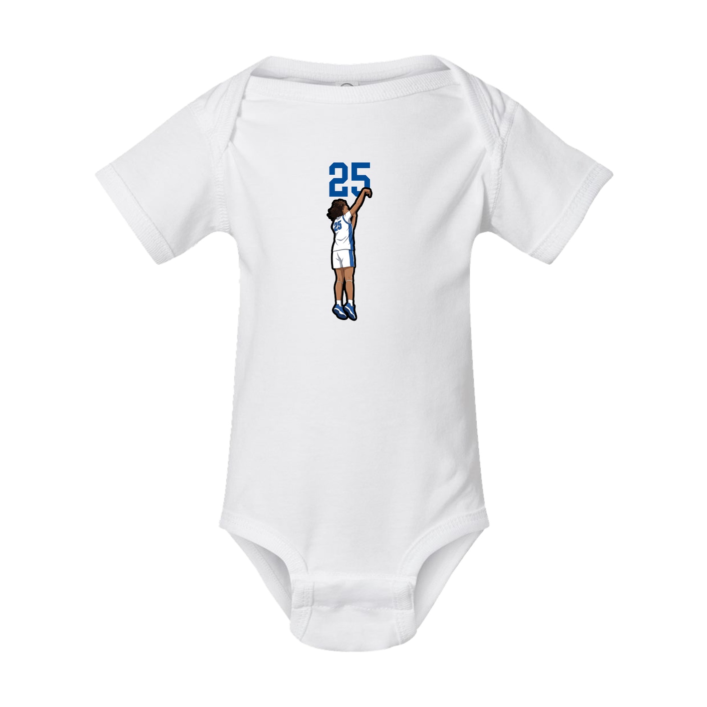Baby Onesie — Number Top in White