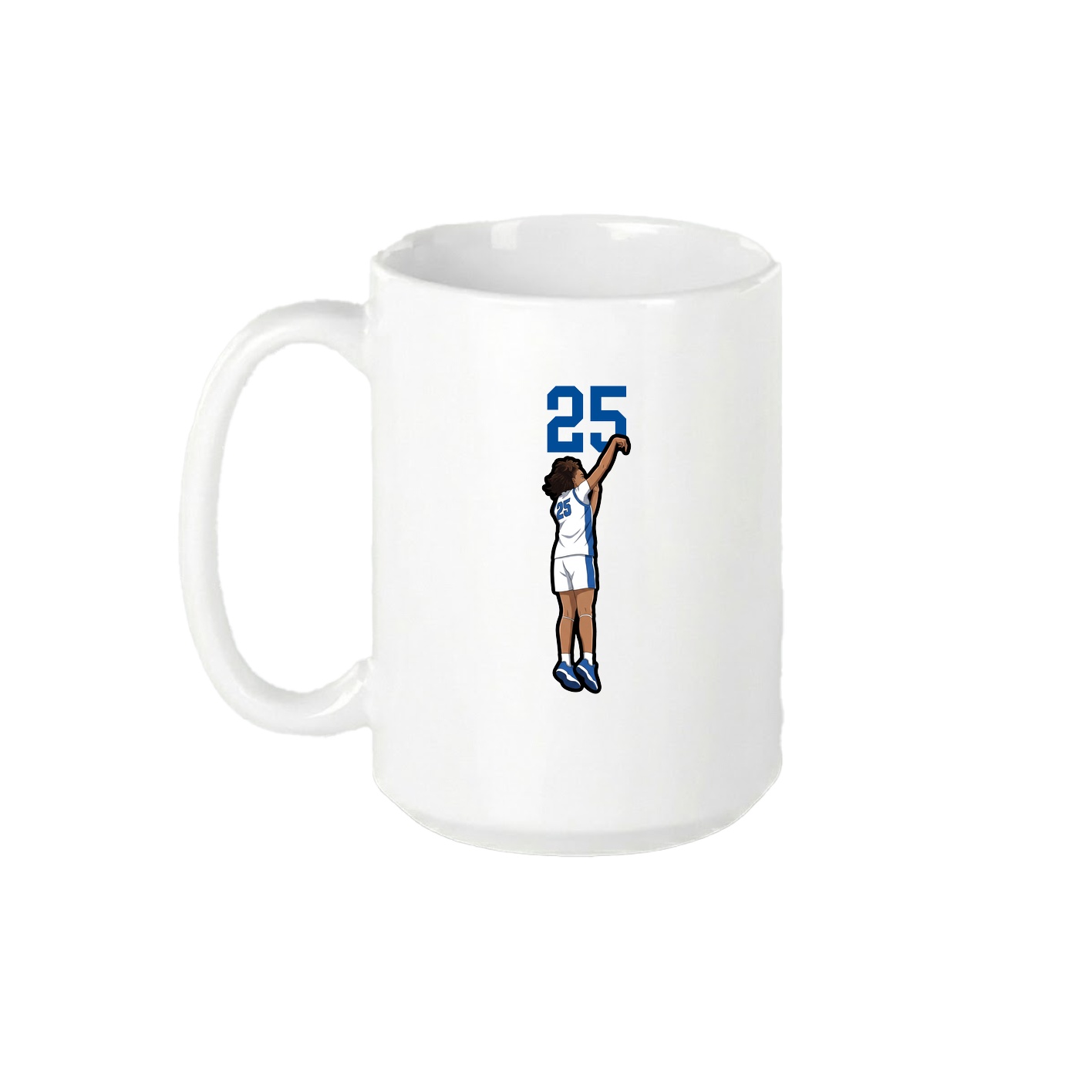 15oz Coffee Mug — Number Top in White