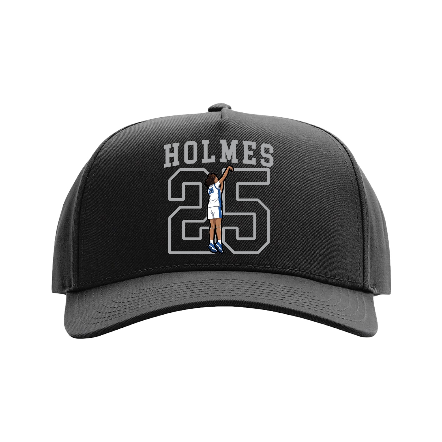 Full Fabric Five-Panel Champ Cap — Shirsey in Black