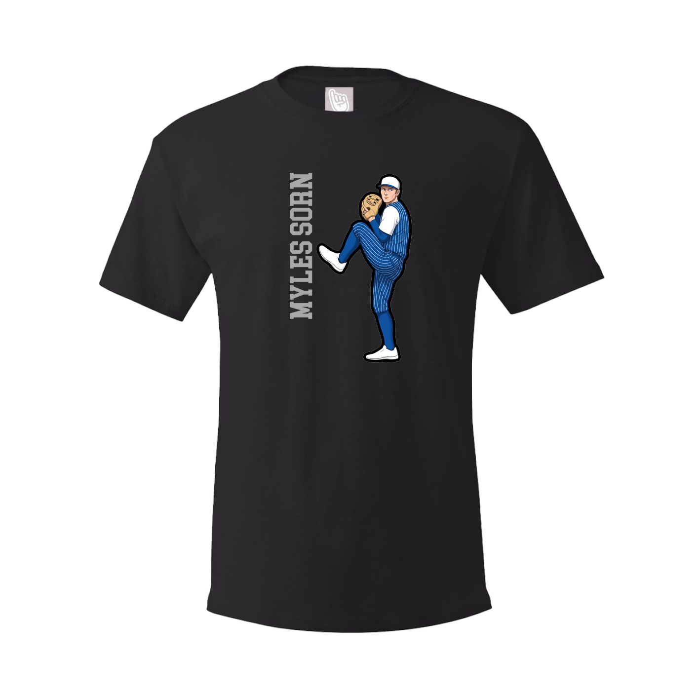 Tee — Name Vertical in Black