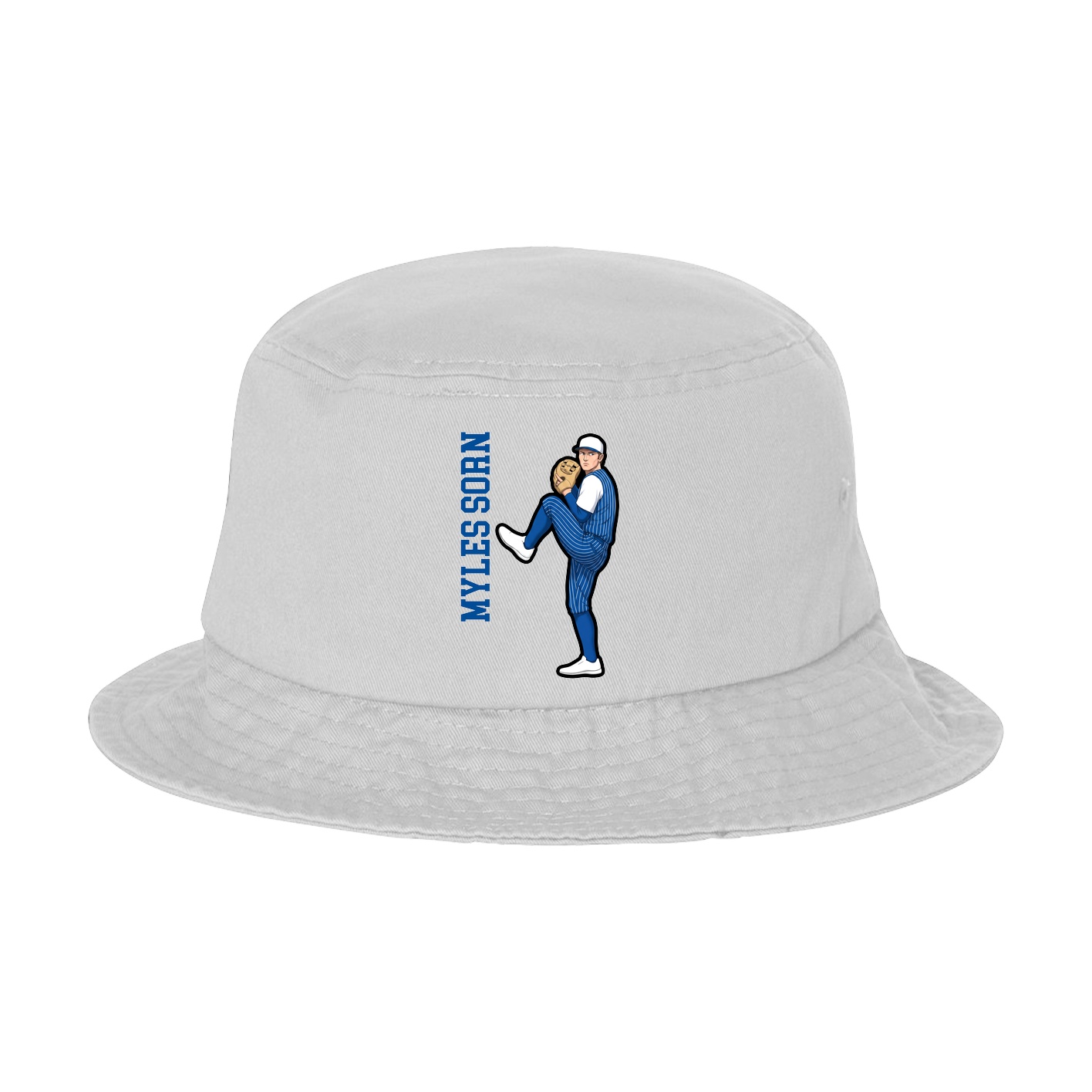 Bucket Cap — Name Vertical in White