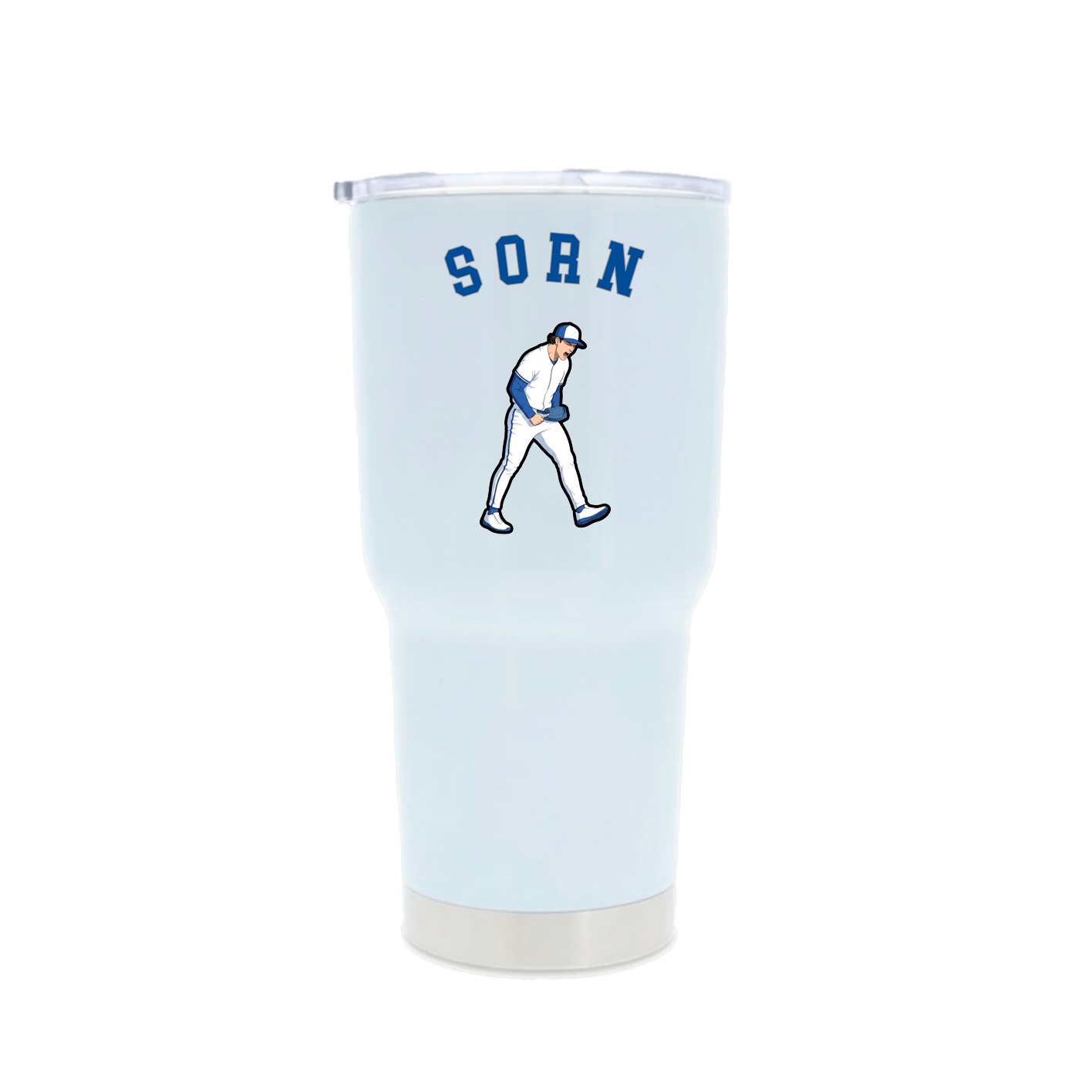 30oz Stainless Steel Tumbler — Shirsey Arch in White