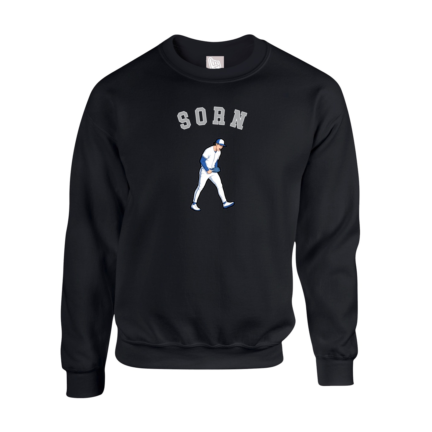 Fleece Crew — Shirsey Arch in Black