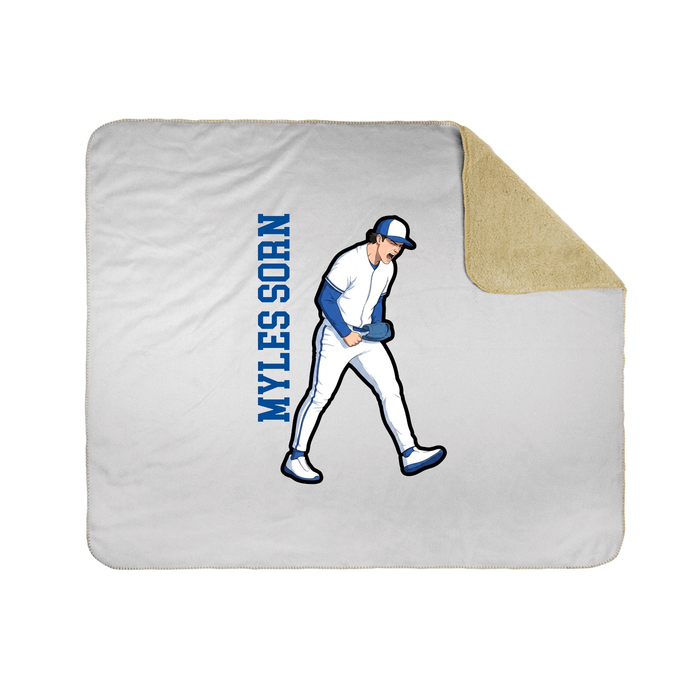 50x60 Sherpa Lined Throw Blanket
