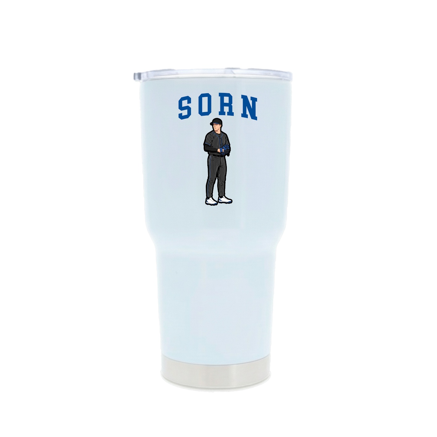 30oz Stainless Steel Tumbler — Shirsey in White