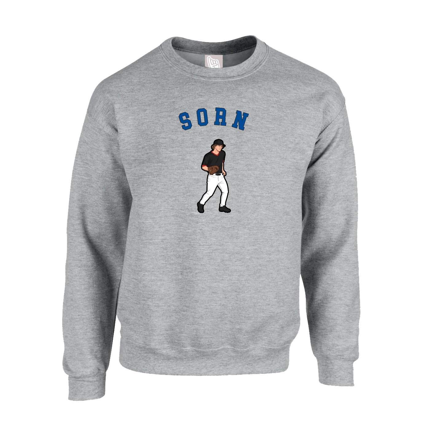 Fleece Crew — Shirsey Arch in Grey