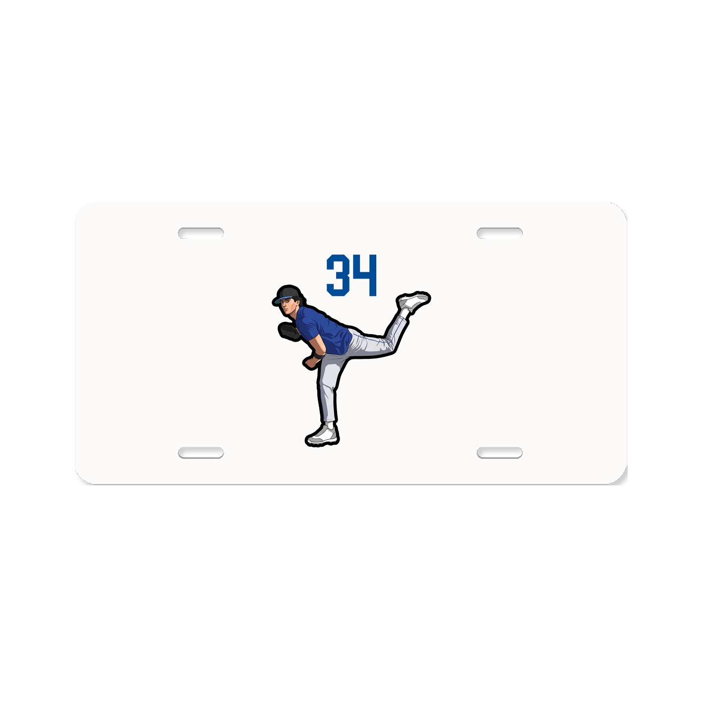 License Plate — Number Top in Classic
